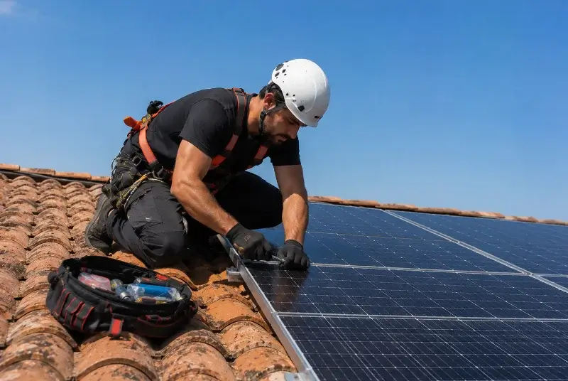 Maintenance et monitoring de panneaux solaires à Vautebis
